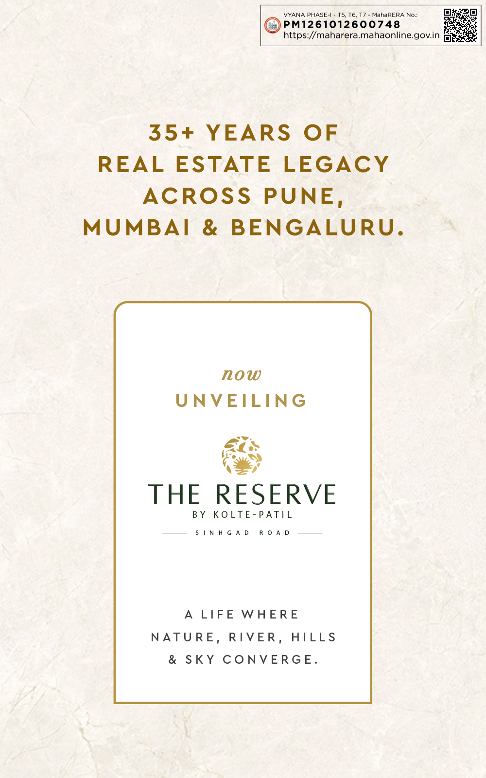 The Reserve by Kolte Patil — Sinhgad Road, Pune — facade view